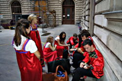 Ausflug nach Wien fr den Auftritt beim Life Ball 2010